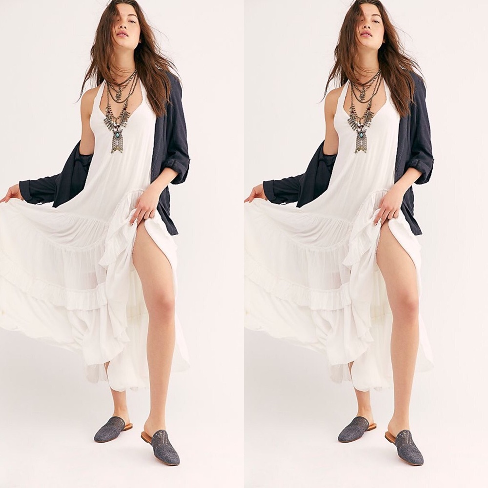Free People White Maxi Dress